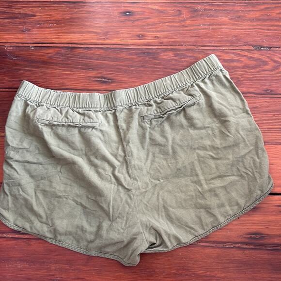 Madewell elastic waist pull on flat front shorts sz XL - Picture 6 of 6